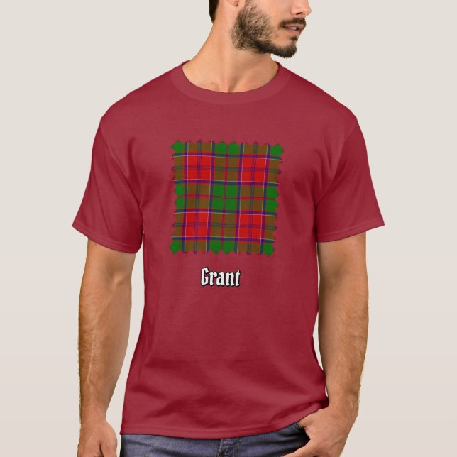 T-shirt Tartan Clan Grant (Devant)