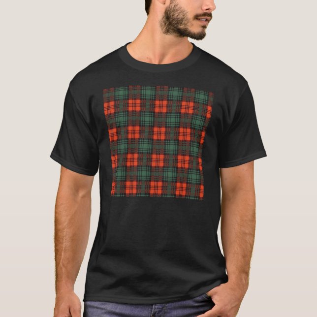 T-shirt Tartan d'écossais de plaid de clan de Kerr (Devant)