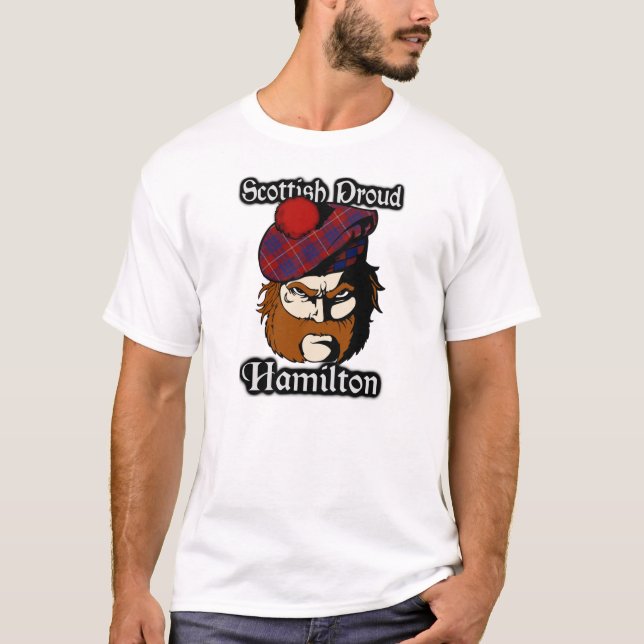 T-shirt Tartan fière du clan écossais Hamilton (Devant)