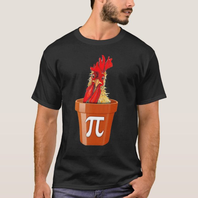 T-shirt Tarte au poulet Funny Math Day (Devant)