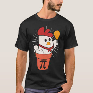T-shirt Tarte au poulet Jeu de mots mathématique Jour de