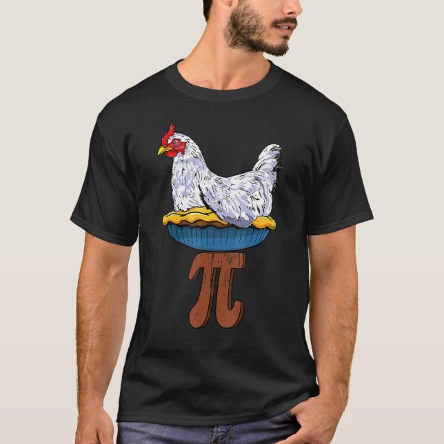 T-shirt Tarte au poulet Math Geek Math Nerd Jour de Pi (Devant)