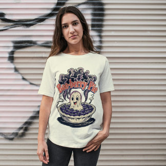 T-shirt Tarte aux Bois Drôle Halloween Blueberry Pun