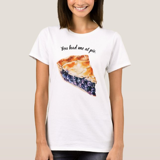 T-shirt Tarte aux myrtilles (Devant)