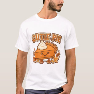 T-shirt Tarte Citrouille Mignonne Art drôle de Thanksgivin
