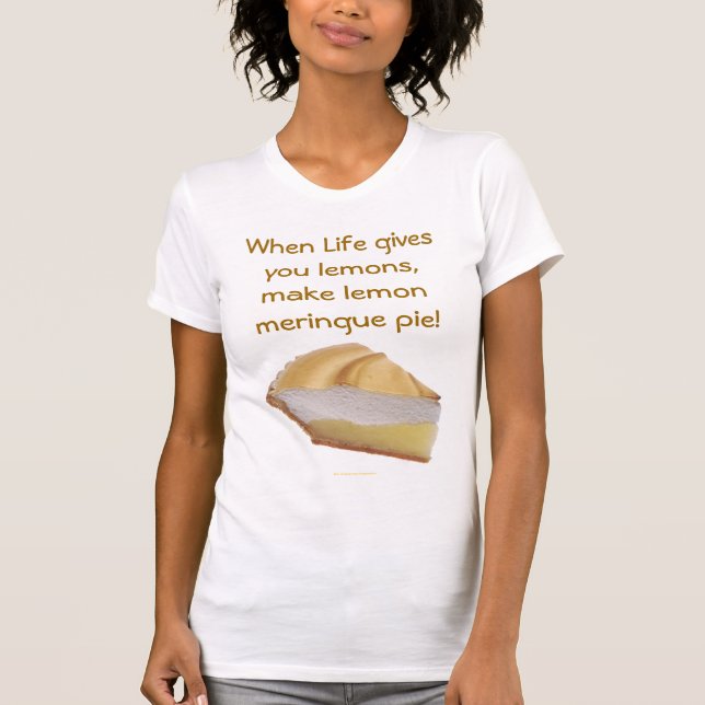 T-shirt Tarte de meringue de citron (Devant)