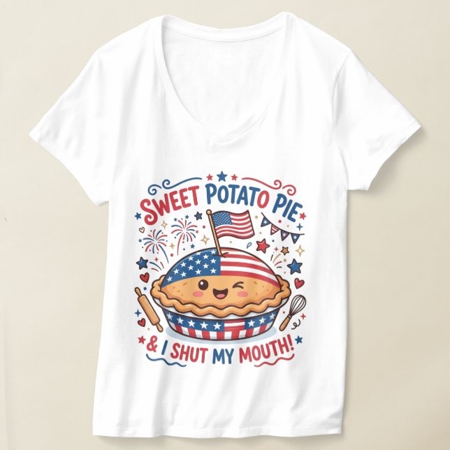 T-shirt Tarte de patate douce  (Poser)