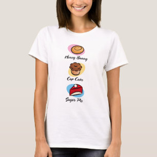 T-shirt Tarte de sucre de gâteau de tasse de petit pain d