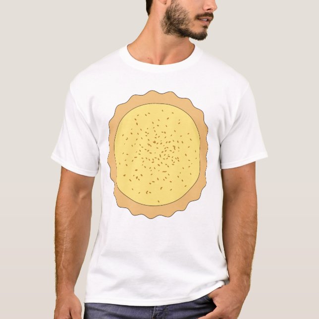 T-shirt Tarte de tarte de crème anglaise (Devant)