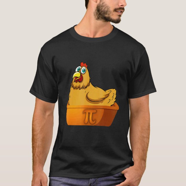 T-shirt Tarte Pot Pi Math Journee Geek Nerd Math Fermier  (Devant)