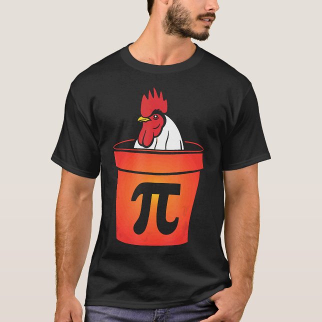 T-shirt Tarte Pot Pie au Poulet Pi Math Pie (Devant)
