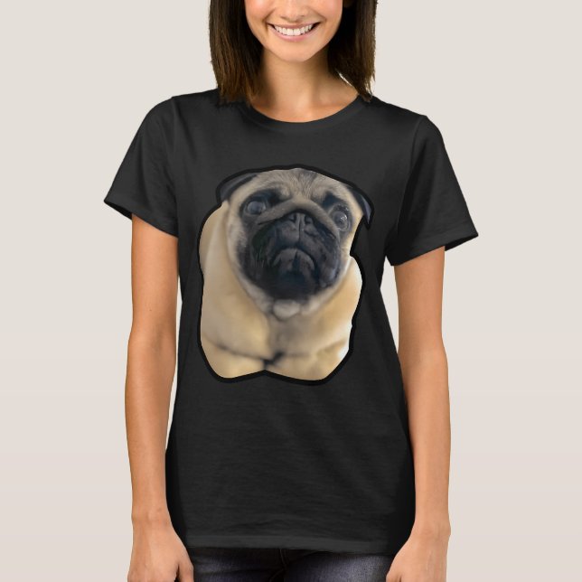T-shirt Tartine de pug (Devant)