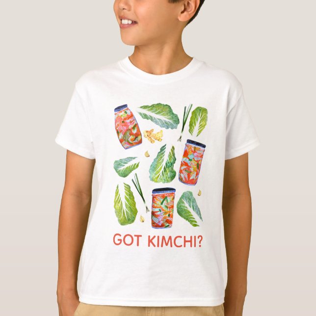 T-shirt T'AS Kimchi ? Aquarelle amusante épicée (Devant)