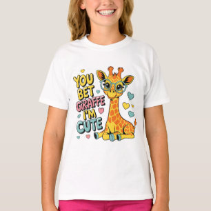 T-shirt T'as Parie que la Girafe est Mignonne – Drôle de J