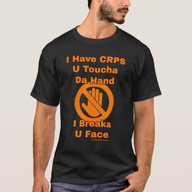 T-shirt T'as touché la main...CRPS (Devant)