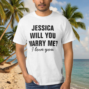 T-shirt T'as une chemise de proposition de mariage sur mes