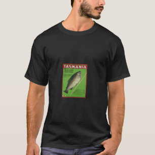 T-shirt Tasmanie Anglers Vintage voyage Oeuvre de Daniel