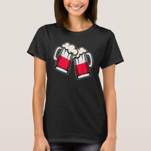 T-shirt Tasse à bière Drapeau Pologne Bière Polonaise Co