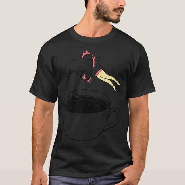 T-shirt Tasse à café chaud à saler (Devant)