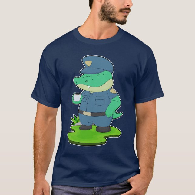 T-shirt Tasse à café Crocodile (Devant)