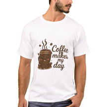 T-shirt Tasse à Café Mignonne – Le Café Rend Ma Jo