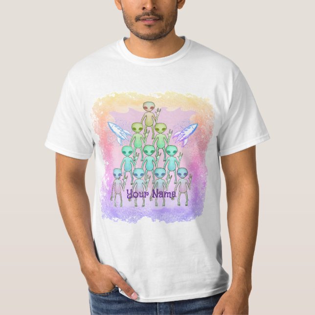T-shirt tasse alien Triangle Rose (Devant)