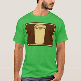 T-shirt tasse café boisson rétro