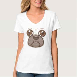 T-shirt Tasse Chien Caricatural Pug