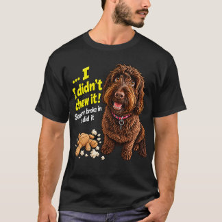 T-shirt Tasse Chien Drôle 'Je ne l'ai pas mâché'