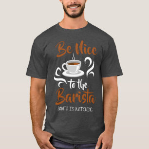 T-shirt Tasse de café au lait de barista Portefiltre drôle