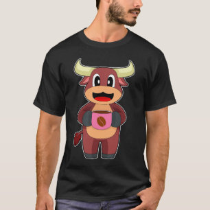 T-shirt Tasse de café au taureau