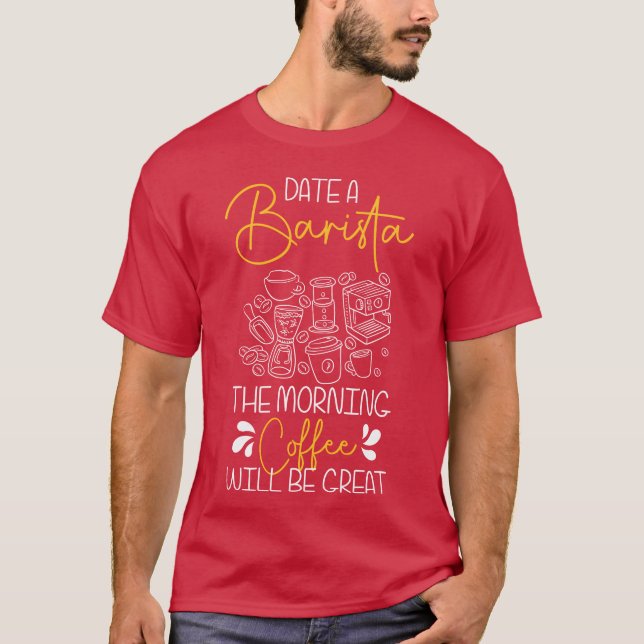 T-shirt Tasse de café Café Bar drôle (Devant)