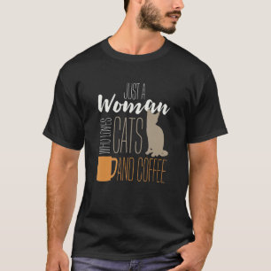 T-shirt Tasse de café chat Juste une femme qui aime les ch