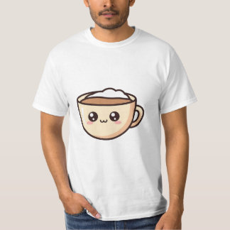 T-shirt Tasse de café mignonne Kawaii pour anniversaire