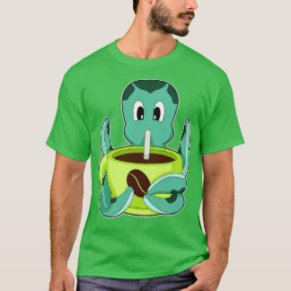 T-shirt Tasse de café Octopus Coffee