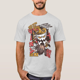 T-shirt Tasse de monstre de nouilles Ramen attrapant une f