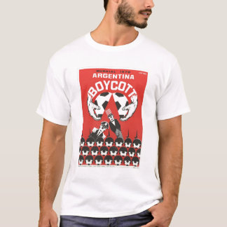 T-shirt tasse de mot du boycott 1978 de l'Argentine