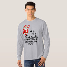 Tasse de Noël drôle de chien cher papa Noël, je pe