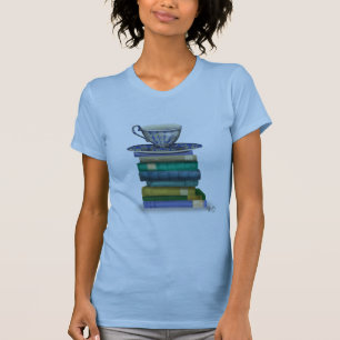 T-shirt Tasse de thé et livres