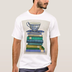 T-shirt Tasse de thé et livres 2