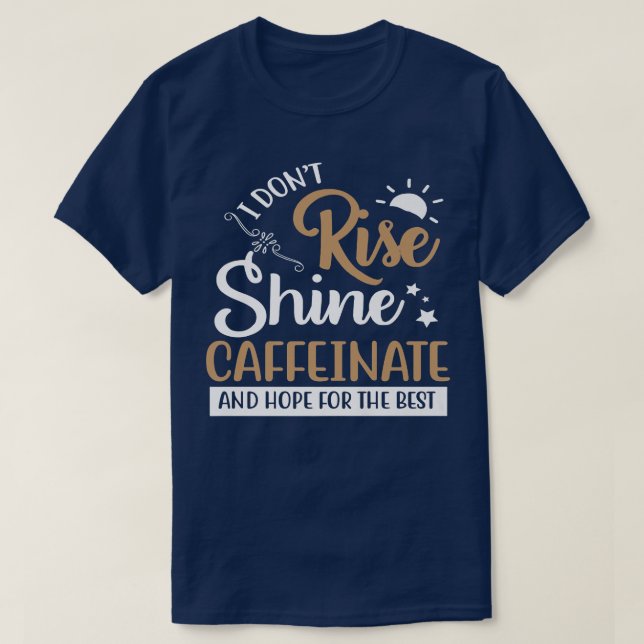 T-shirt Tasse drôle de café  (Design devant)