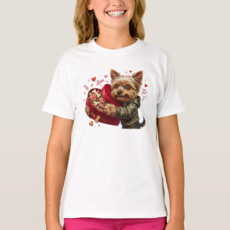 T-shirt Tasse drôle de Saint-Valentin pour Yorkie | Cadeau