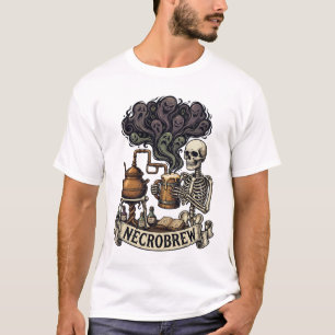 T-shirt Tasse en bois de squelette de Necrobrew Fumée de f