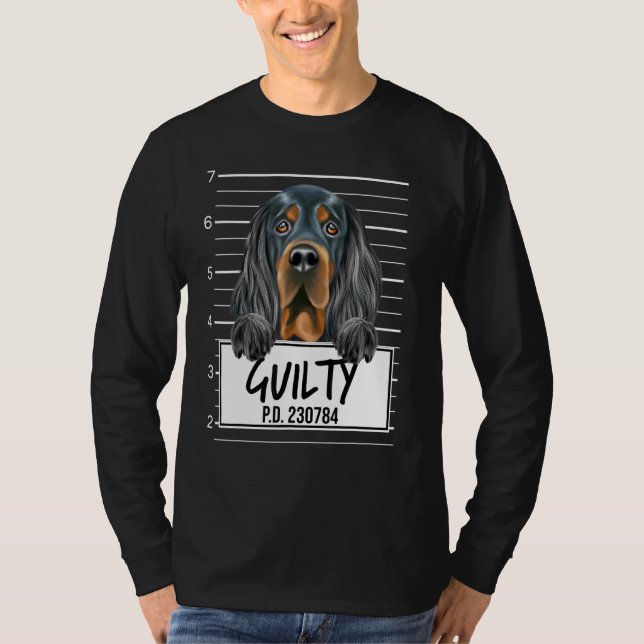 T-shirt Tasse Gordon Setter Coupable Chien (Devant)