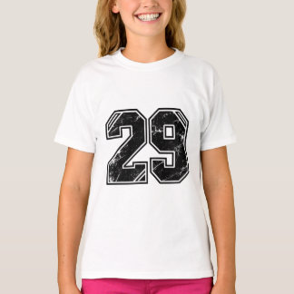 T-shirt Tasse Latte – Graphique Sportif Numéro 29 Varsity