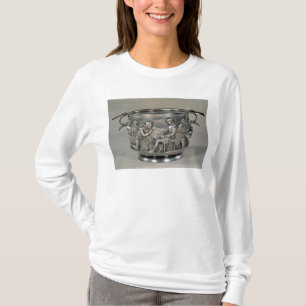 T-shirt Tasse romaine de boissons d'argent-jeune truie