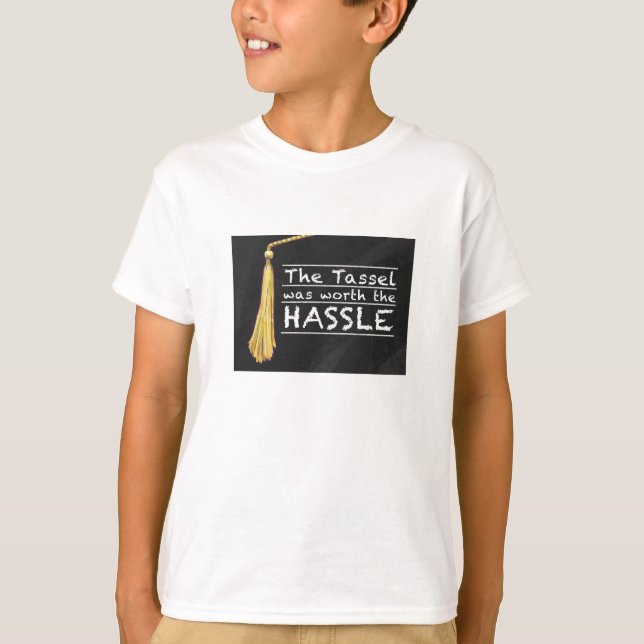 T-shirt Tassel Hassle Silver (Devant)