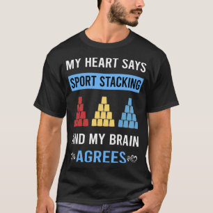 T-shirt Tasses d'empilage de sport Empilage de coupelles E