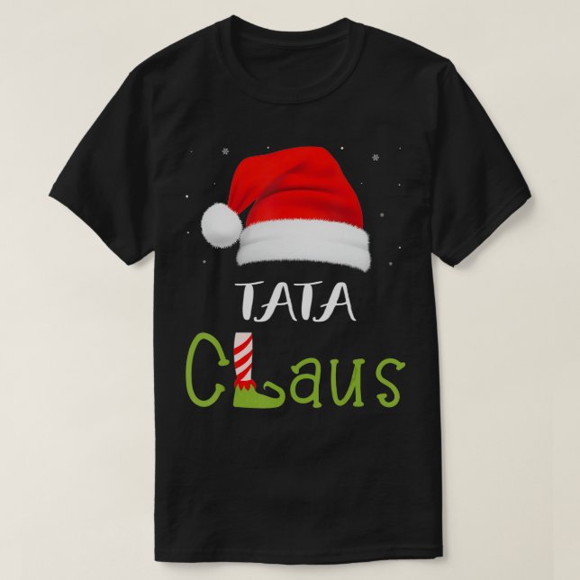 T-shirt Tata Claus Groupe Famille Correspondant Pajama Fun (Design devant)
