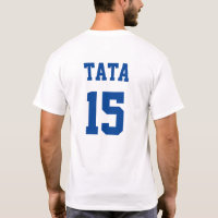 Tata Serbe Papa Blue Jersey Numéro 15
